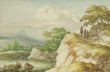 Excursionistas en las Tierras Altas, c.1655