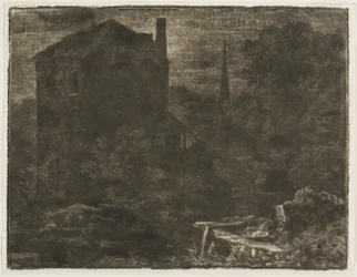 Paisaje en el estilo oscuro