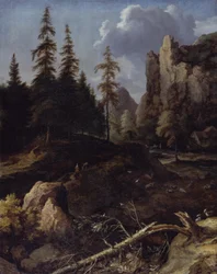 Paisaje montañoso noruego