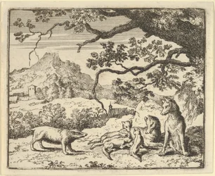 Renard recibe una nueva citación del tejón, 1650-75