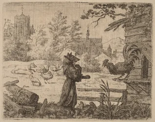 Reynard disfrazado de monje