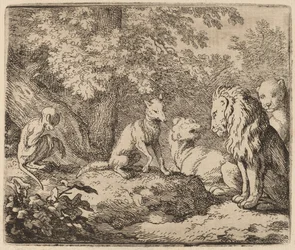 Reynard Cuenta una Historia de Tesoro Escondido, probablemente c. 1645-1656