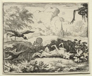 Reynard the Fox:  Reynard Feigns Death