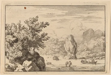 Roca en el Medio de un Río