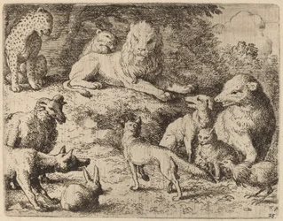 Los Animales Presentan sus Cargos Contra Reynard, probablemente c. 1645-1656