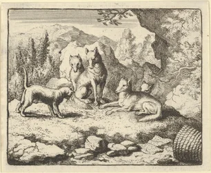 El gato llama a Renard a comparecer ante el tribunal, 1650-75