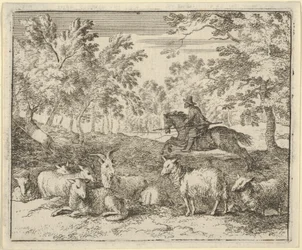 El pastor a caballo persigue al ciervo, 1650-75