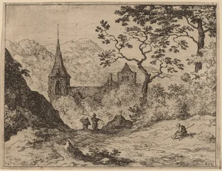El campanario, probablemente c. 1645-1656