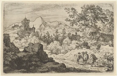 Los tres hombres y el portero, siglo XVII