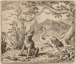 El lobo y la grulla