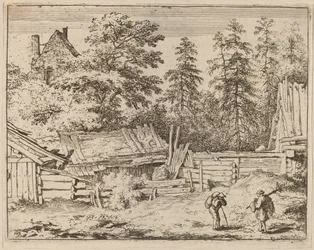 Tres cabañas, probablemente c. 1645-1656