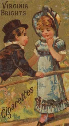 De la serie Niñas y Niños N64 promoviendo Virginia Brights Cigarettes para Allen &..., 1886
