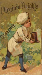 De la serie Girls and Children N64 promoviendo Virginia Brights Cigarettes para Allen &..., 1886