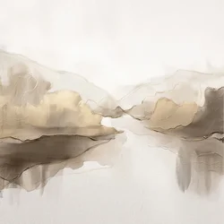 Paisaje dorado abstracto