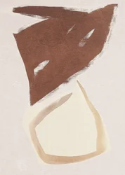 Formas abstractas con toques terrosos