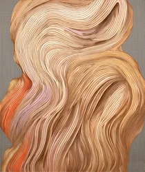 Ondas rubias que fluyen