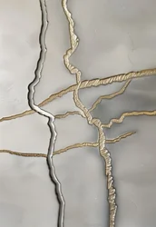 Textura de grietas doradas