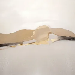 Paisaje abstracto dorado