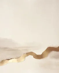 Paisaje abstracto dorado