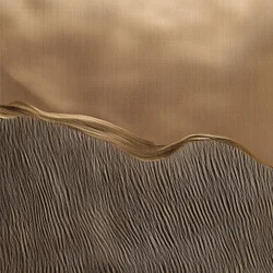 Ondas de textura dorada