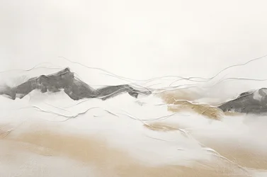 Montañas abstractas y serenas