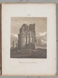 Arte de la Litografía: Ruina de Iglesia Italiana, Lámina XVII