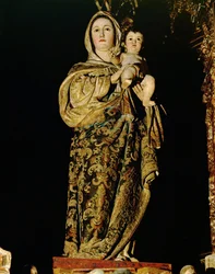 Santa María y el Niño Jesús