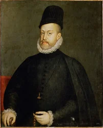 Felipe II, rey de España y Portugal (pintura sobre lienzo)