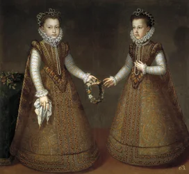 Las infantas Isabel Clara Eugenia y Catalina Micaela de España