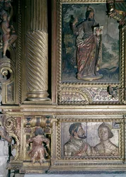 Detalle de un altar relicario