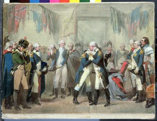 Despedida de Washington a sus oficiales