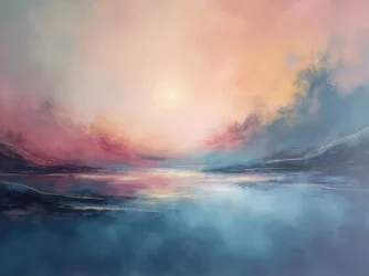 Paisaje pastel de ensueño