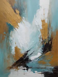 Dynamic Gold Teal Expression