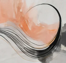 Abstracto «Flowing Peach»