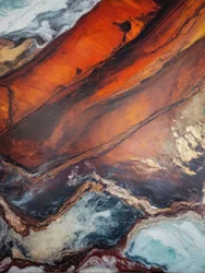 Vetas de tierra fundida
