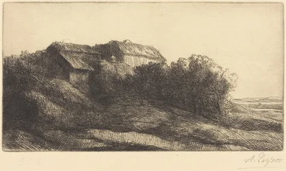 Cabaña en una ladera