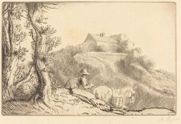 Granja en una colina