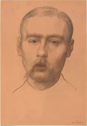 Cabeza de un hombre (Posible retrato del profesor E.D. Adams)