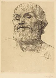 Cabeza de un hombre (Tête d