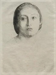Cabeza de una joven
