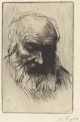 Cabeza de un anciano (Etude de tête)