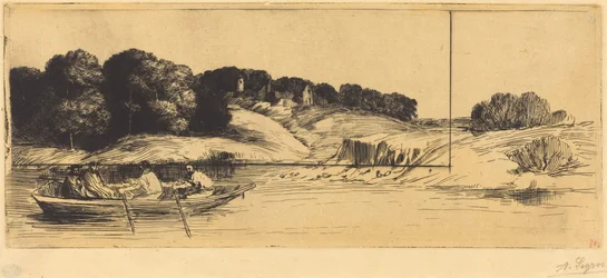 Paisaje con barco, primera lámina (El paisaje con barco)