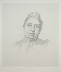 Retrato de Madame Kemp, vista frontal 3ª placa