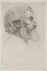 Retrato de Sir Frederick Leighton (Primera placa)