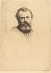 Autorretrato, 3ª placa