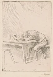 Siesta de un obrero (Sieste d