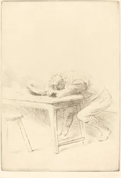 Siesta de un obrero