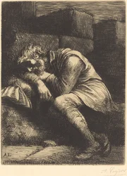 Mendigo durmiendo