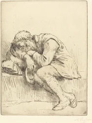 Mendigo durmiendo