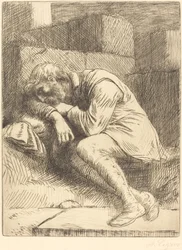 Mendigo durmiendo